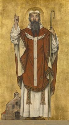 Saint Boniface of Mainz, 1889. Creator: Vriendt, Albrecht de (1843-1900)