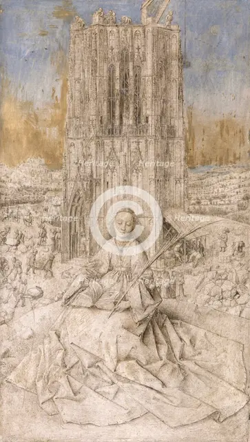 Saint Barbara, 1437. Creator: Jan van Eyck.