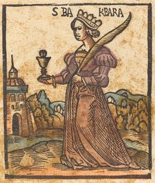 Saint Barbara, c. 1500. Creator: Unknown