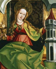 Saint Barbara c1495-c1519. Artist: Circle of Jan Polak