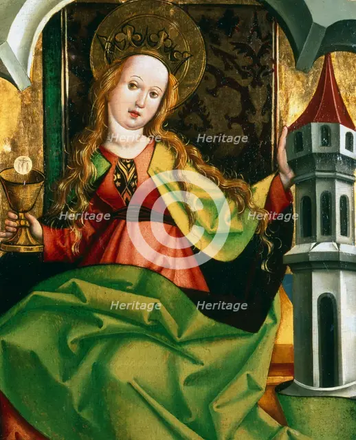 'Saint Barbara', c1495-c1519. Artist: Circle of Jan Polak