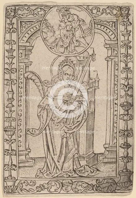 Saint Barbara. Creator: Master S.
