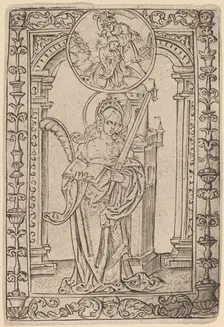 Saint Barbara. Creator: Master S