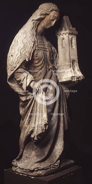 Saint Barbara, French, 16th century. Creator: Unknown.