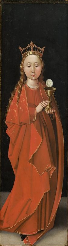 Saint Barbara [left wing exterior], c. 1480/1490. Creator: Master of the Starck Triptych