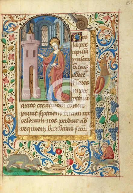 Saint Barbara; Prayer Book of Charles the Bold, about 1480-1490. Creator: Unknown.