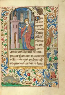 Saint Barbara; Prayer Book of Charles the Bold, about 1480-1490. Creator: Unknown