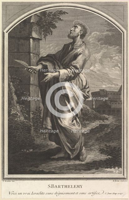 Saint Barthelemy, 1726. Creator: Etienne Brion.