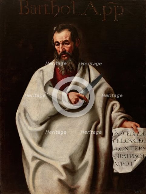 Saint Bartholomew, 17th century. Creator: Cristóbal García Salmerón.