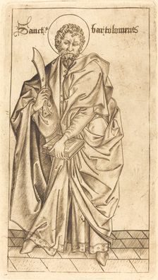 Saint Bartholomew, c. 1470/1480. Creator: Israhel van Meckenem