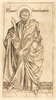 Saint Bartholomew, c. 1470/1480. Creator: Israhel van Meckenem