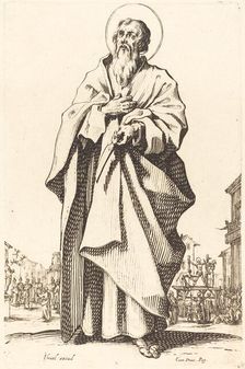 Saint Bartholomew, published 1631. Creator: Jacques Callot