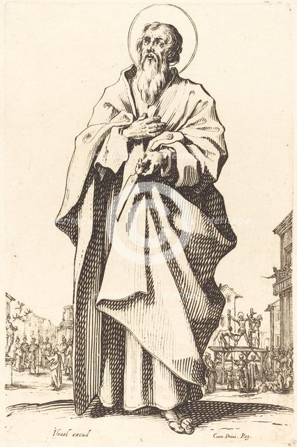 Saint Bartholomew, published 1631. Creator: Jacques Callot.