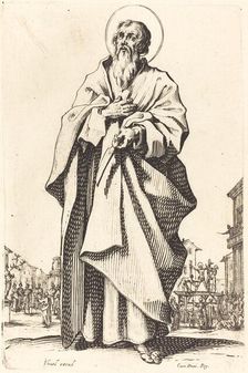 Saint Bartholomew, published 1631. Creator: Jacques Callot