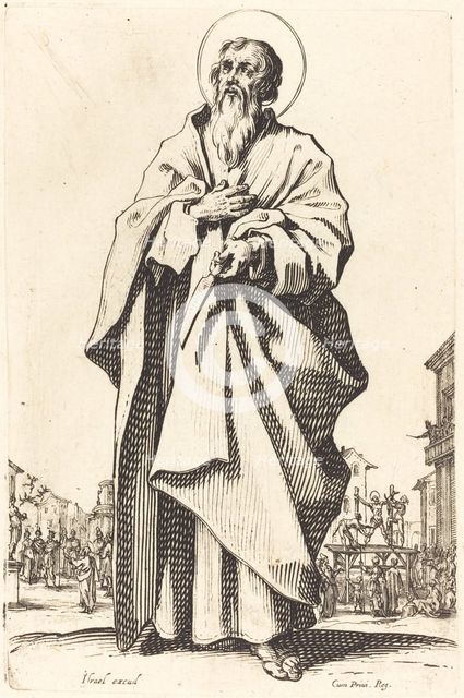Saint Bartholomew, published 1631. Creator: Jacques Callot.