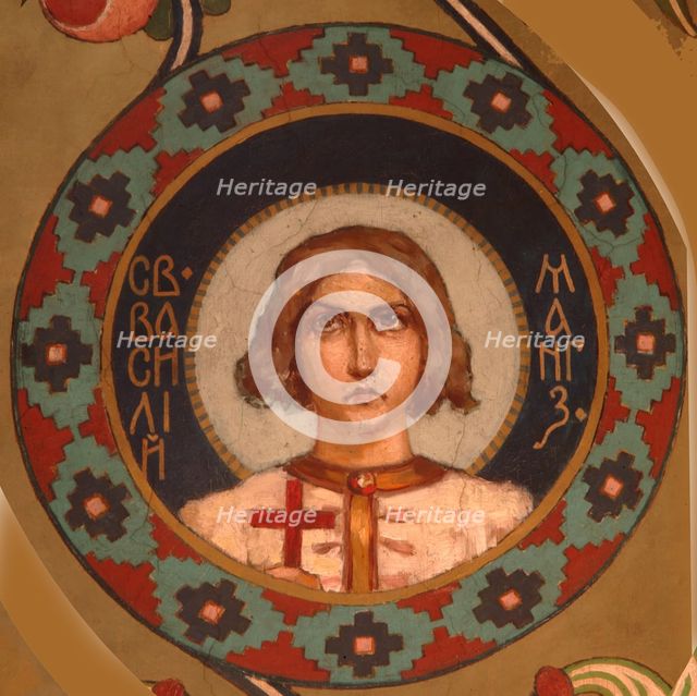 Saint Basil of Mangazeya, 1885-1896. Artist: Vasnetsov, Viktor Mikhaylovich (1848-1926)