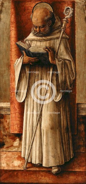 Saint Benedict, c. 1490. Artist: Crivelli, Carlo (c. 1435-c. 1495)