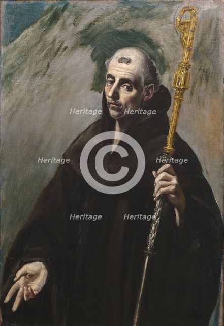 Saint Benedict of Nursia, 1577-1579. Artist: El Greco, Dominico (1541-1614)