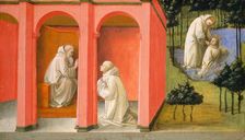 Saint Benedict Orders Saint Maurus to the Rescue of Saint Placidus, c. 1445/1450. Creator: Filippo Lippi