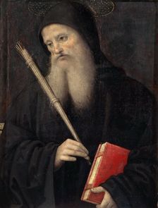 Saint Benedict (Predella of the San Pietro Polyptych), c. 1497. Creator: Perugino (ca. 1450-1523)