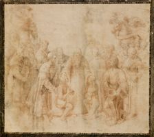 Saint Benedict receiving Maurus and Placidus, ca 1503