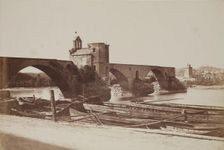 Saint-Bénézet Bridge, Avignon, 1853. Creator: Edouard Baldus