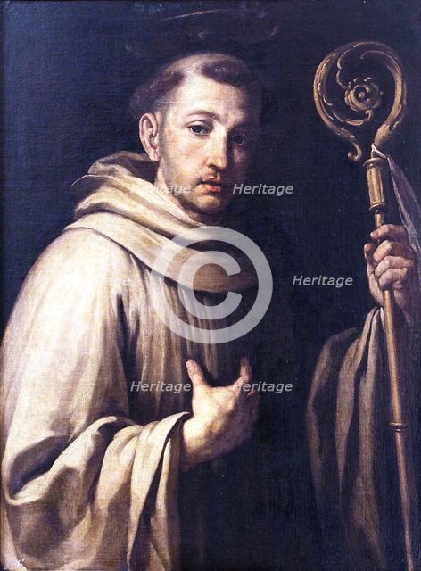 Saint Bernard the Abbot, 17th or 18th century. Creator: Antonio Palomino.