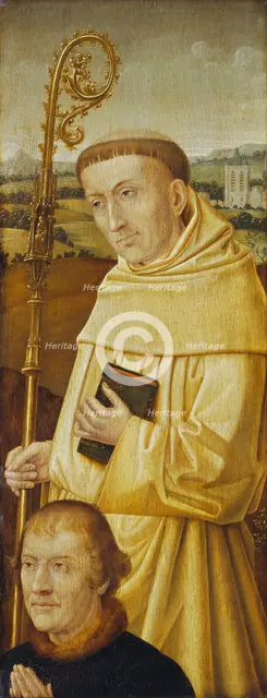Saint Bernard with Donor [obverse], probably early 20th century. Creator: Anon.