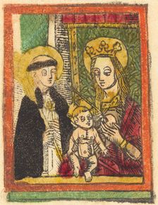 Saint Bernard with the Madonna and Child, 1480/1500. Creator: Unknown