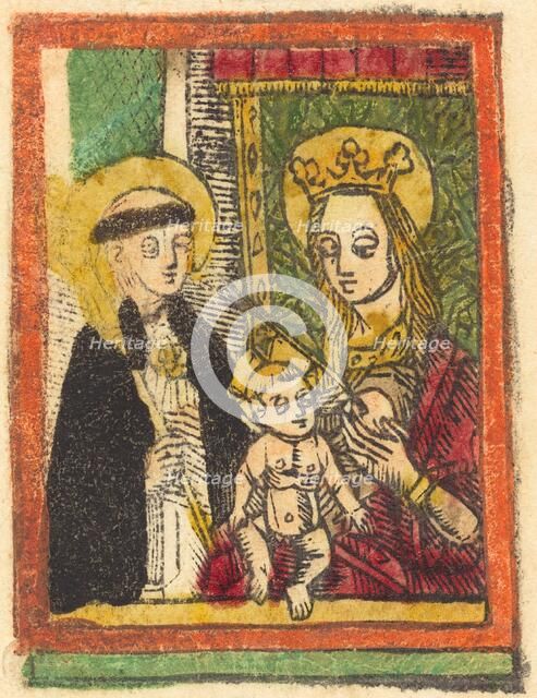 Saint Bernard with the Madonna and Child, 1480/1500. Creator: Unknown.