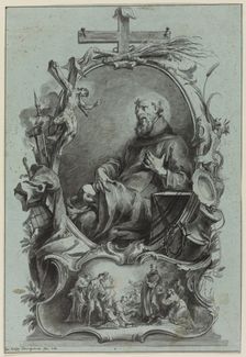 Saint Bernard of Clairvaux, 1760. Creator: Johann Wolfgang Baumgartner
