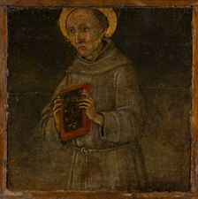 Saint Bernardin of Siena, c1485. Creator: Guidoccio Cozzarelli