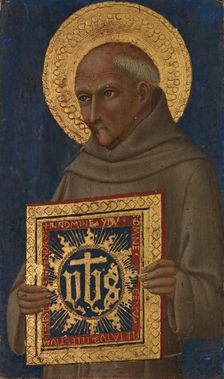 Saint Bernardino, ca. 1460-70. Creator: Workshop of Sano di Pietro (Ansano di Pietro di Mencio) (Italian, Siena 1405-1481 Siena)