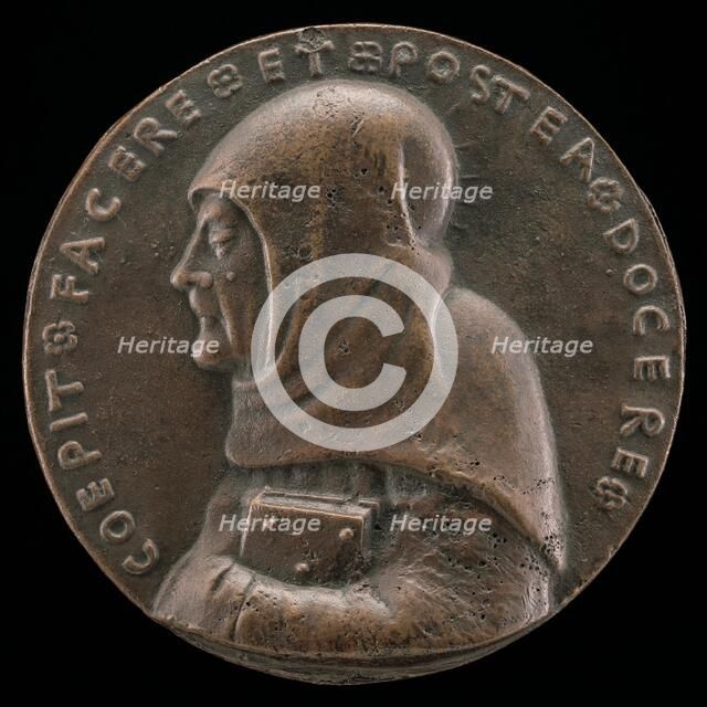 Saint Bernardino of Siena, 1380-1444, Canonized 1450 [obverse], c. 1444/1462. Creator: Antonio Marescotti.