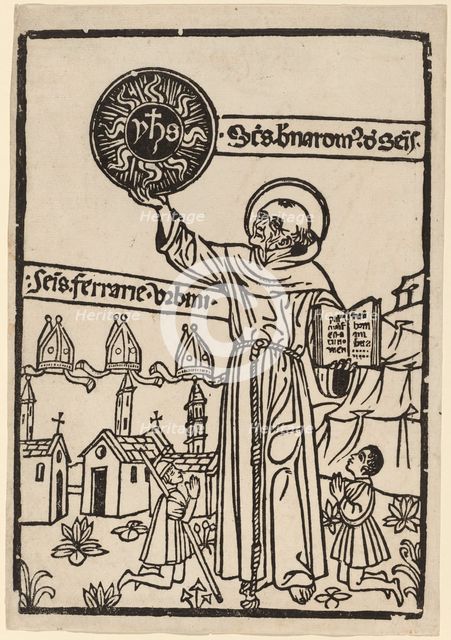 Saint Bernardino of Siena, 1470/1480. Creator: Unknown.