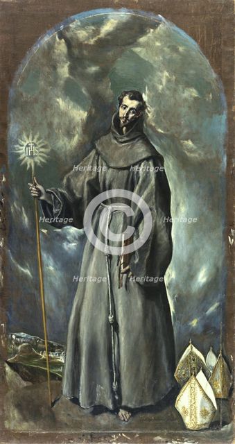Saint Bernardino of Siena, 1603. Creator: El Greco.