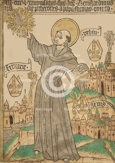 Saint Bernardino of Siena, ca. 1465., ca. 1465. Creator: Anon.