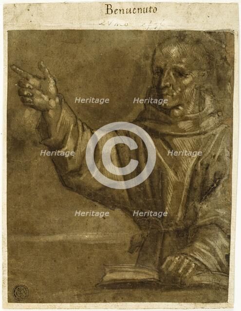 Saint Bernardino of Siena Preaching from an Open Book, 1570/90. Creator: Unknown.