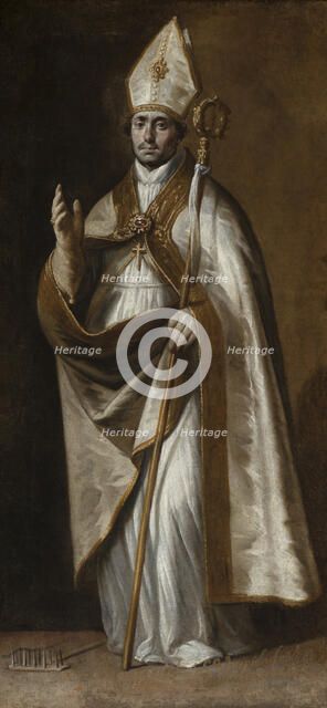 Saint Blaise, 1640-1645. Creator: Castillo y Saavedra, Antonio del (1616-1668).