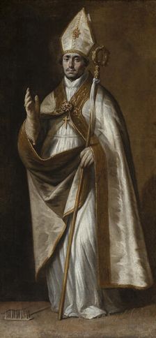Saint Blaise, 1640-1645. Creator: Castillo y Saavedra, Antonio del (1616-1668)