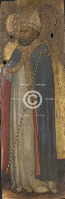 Saint Blaise, ca 1400. Creator: Andrea di Bartolo (bef. 1389-1428).