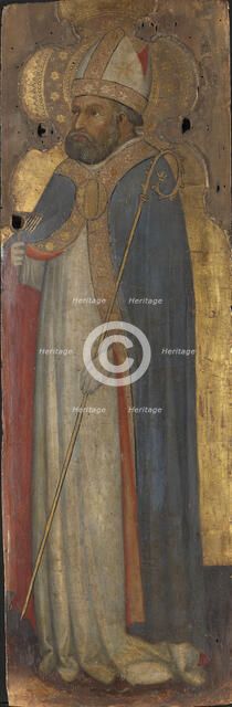 Saint Blaise, ca 1400. Creator: Andrea di Bartolo (bef. 1389-1428).