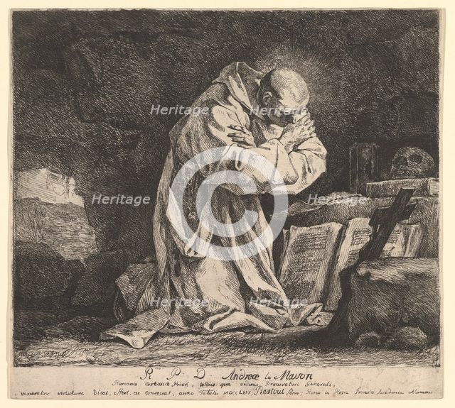 Saint Bruno, 1764. Creator: Jean Bernard Restout.