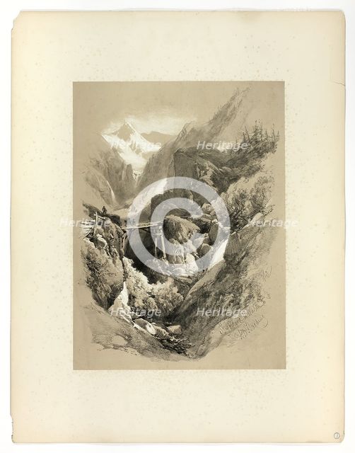 Saint Gothard, W. Wasen, from Picturesque Selections, 1860. Creator: James Duffield Harding.