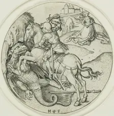 Saint George, 1469/82. Creator: Martin Schongauer