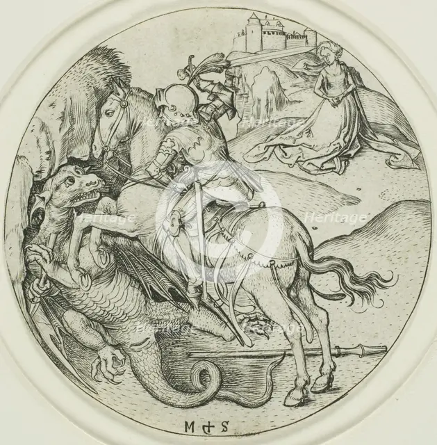Saint George, 1469/82. Creator: Martin Schongauer.