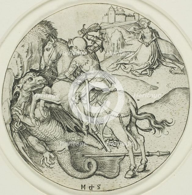 Saint George, 1469/82. Creator: Martin Schongauer.