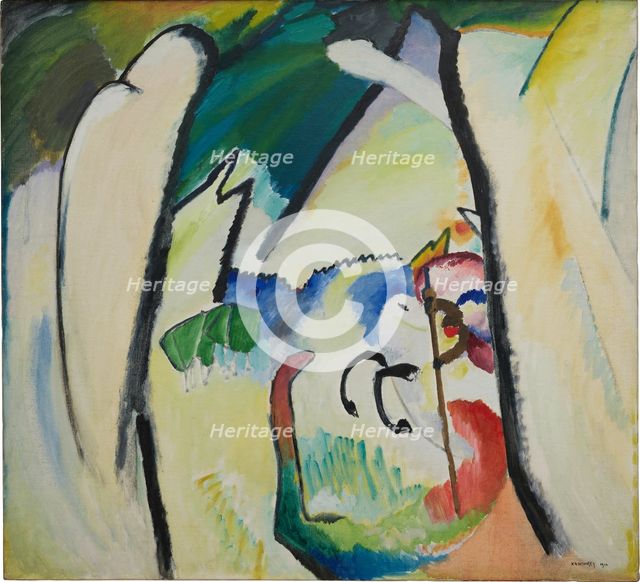 Saint George, 1910. Creator: Kandinsky, Wassily Vasilyevich (1866-1944).