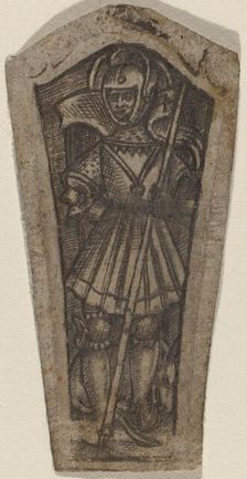 Saint George on Foot, 16th century. Creator: Unknown
