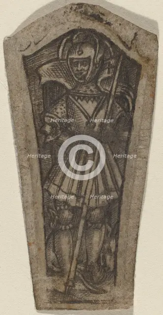Saint George on Foot, 16th century. Creator: Unknown.